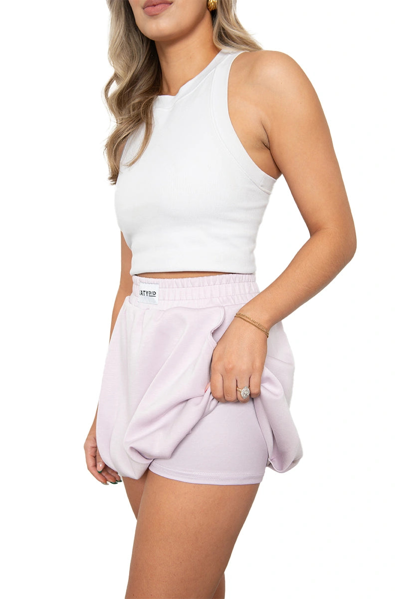 Mauve Wholesale Bubble Mini Skirt