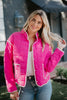 Hot Pink Wholesale Quilted Light Jacket