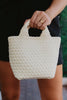 Cream Wholesale Woven Mini Bucket Bag