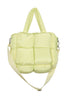 Lime Yellow Wholesale Mini Puffer Tote Bag