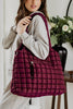 Wine Rectangular Tote Bag Wholesale Puffer