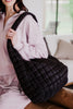 Black Wholesale Puffer Tote Bag