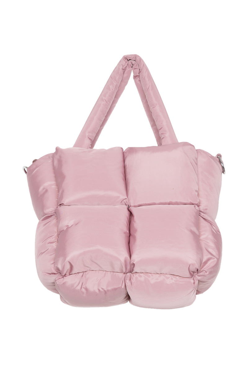 Mauve Wholesale Mini Quilted Puffer Tote