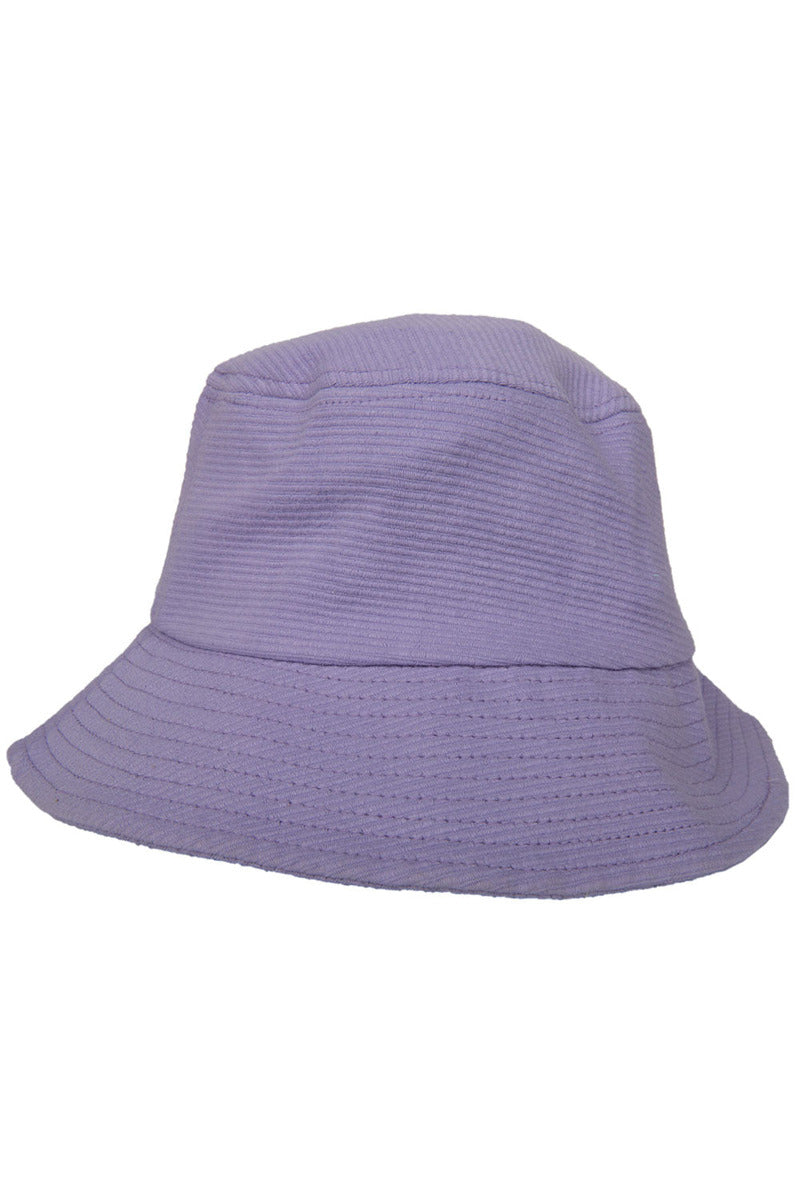 Purple Corded Wholesale Bucket Hat