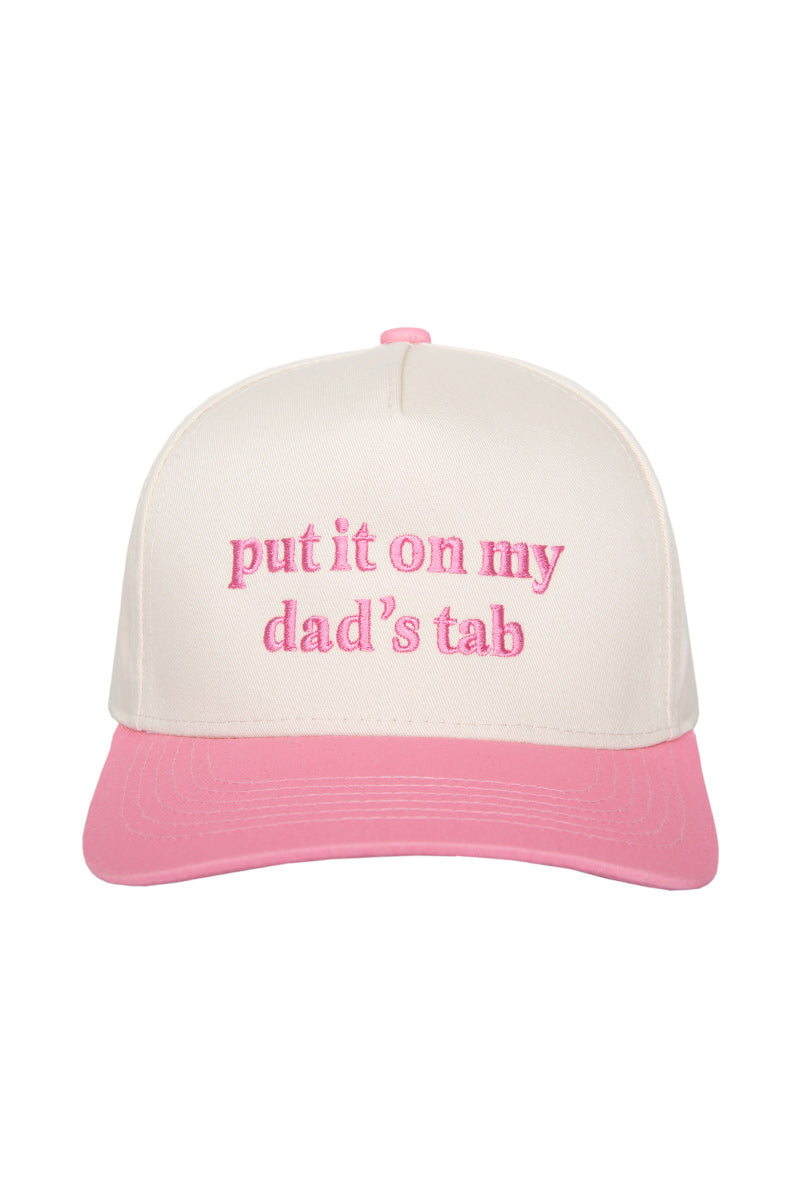 Put It On My Dad's Tab Wholesale Vintage Trucker Hats for Women