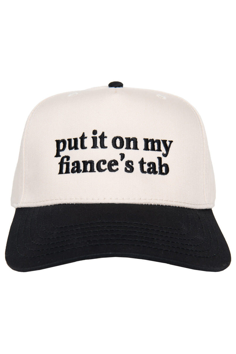 Put It On My Fiance's Tab Two-Toned Vintage Wholesale Hat
