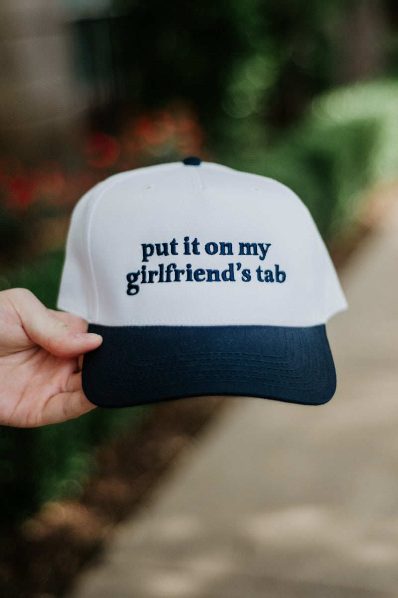 Put It On My Girlfriend's Tab Wholesale Two-Toned Hat