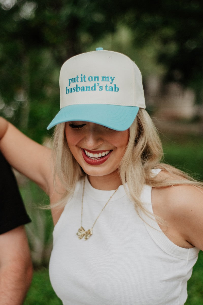 Put It On My Husband's Tab Wholesale Vintage Baseball Hat