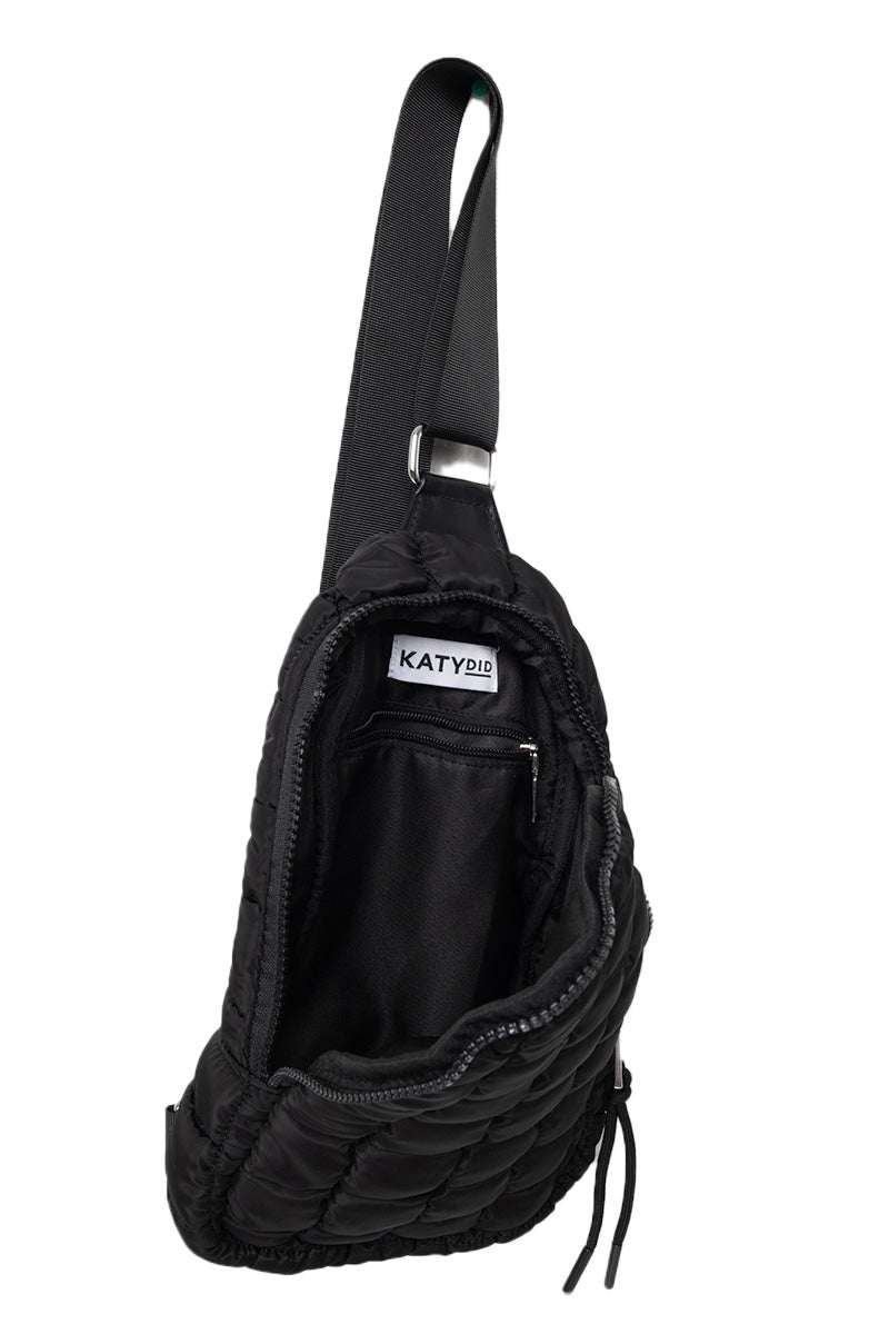Black Wholesale Quilted Sling Bag