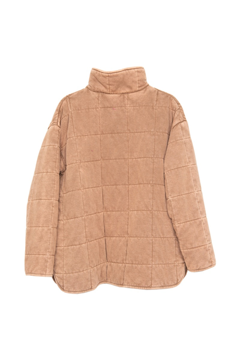 Brown Women's Wholesale Quilted Jackets