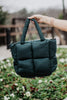 Forest Green Mini Puffer Tote