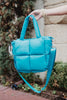 Blue Mini Puffer Tote Bag Wholesale