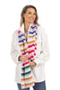 Rainbow Stripes Wholesale Crochet Scarf for Women