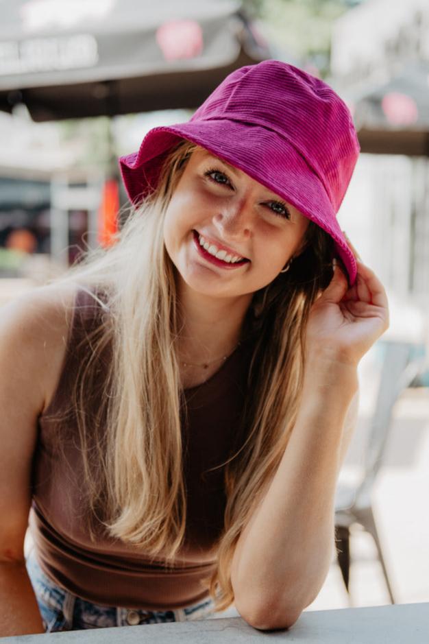 Raspberry Corduroy Bucket Hats Katydid Wholesale