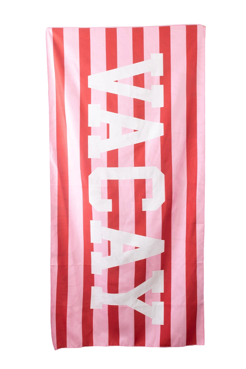 VACAY Stripes Leaves Wholesale Microfiber Towel