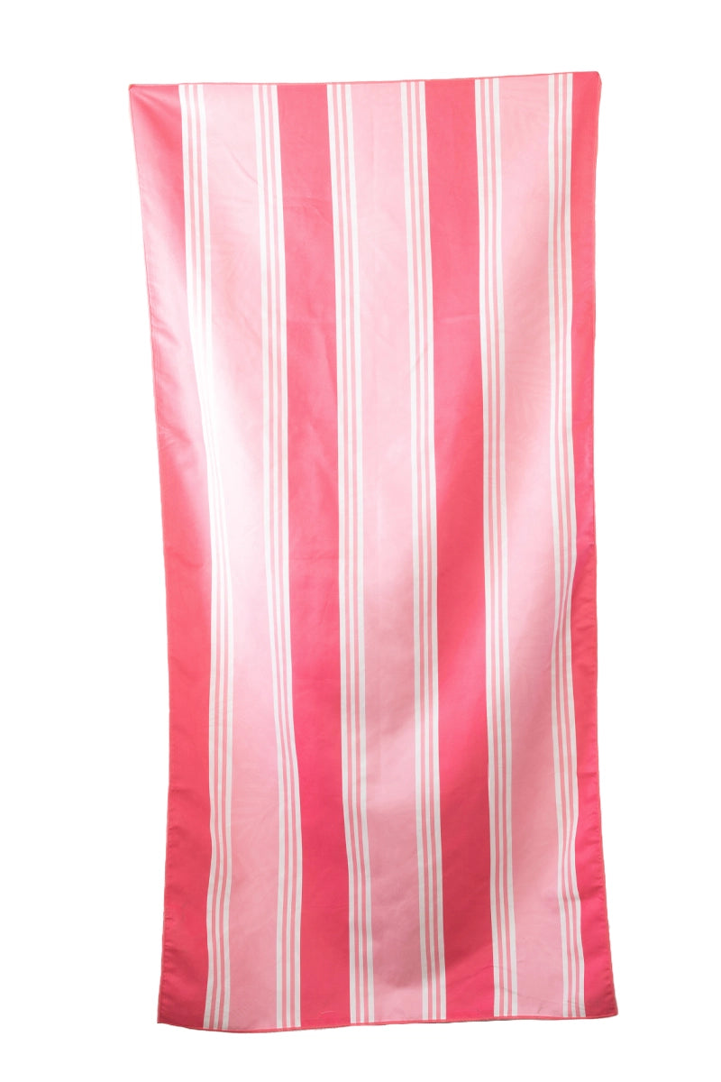 Sunset Palms Stripes Reversible Beach Towel