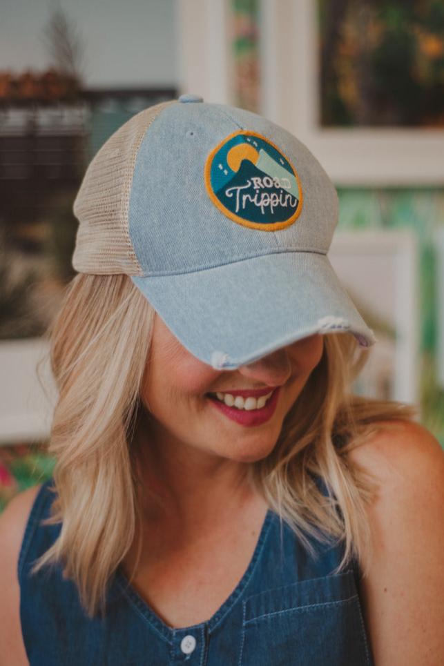 Road Trippin' Women's Denim Trucker Wholesale Hat