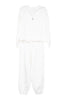 White Wholesale Scuba Pants 2 Piece Set