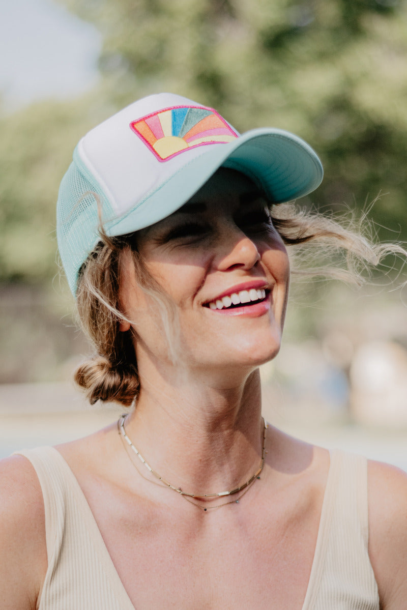 Bursting Sunshine Patch Foam Wholesale Trucker Hat
