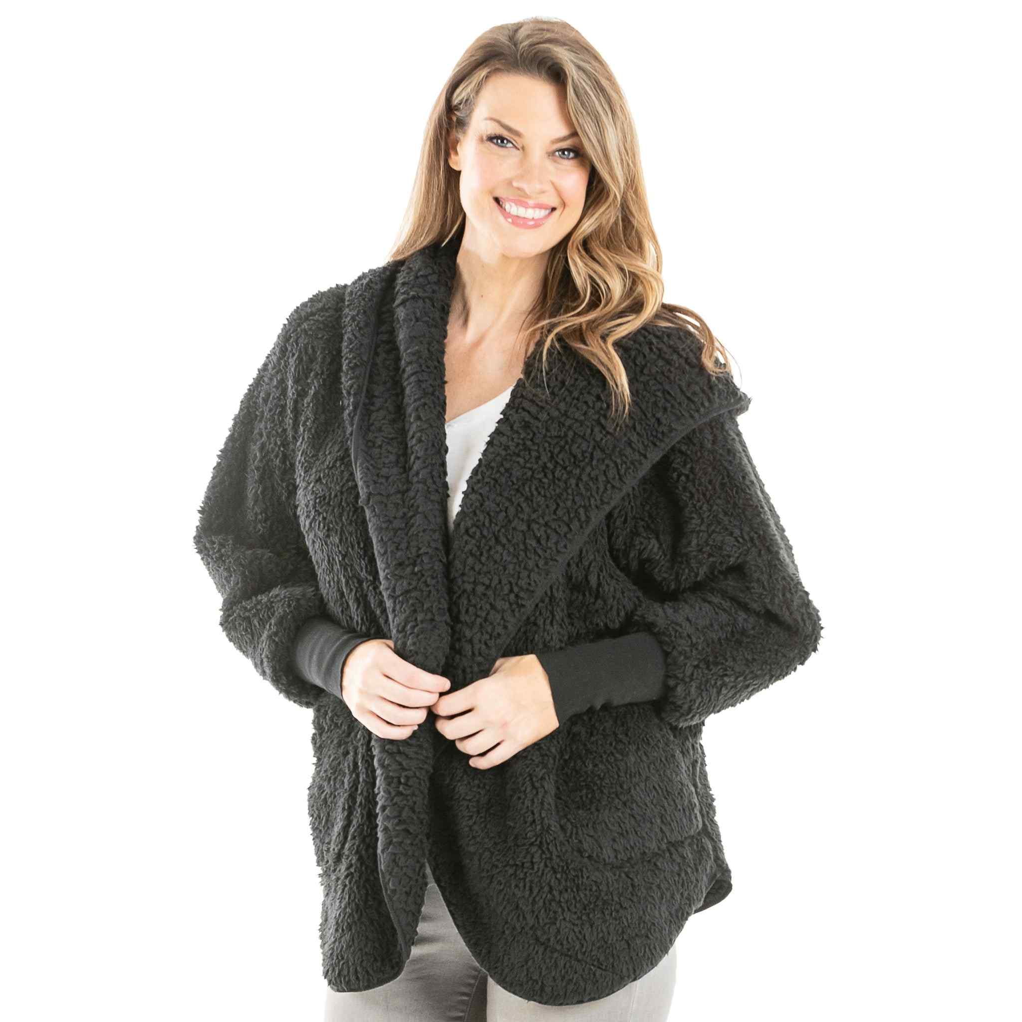 Sherpa Wholesale Body Wrap/Cardigan for Women Hoodie (7 colors)