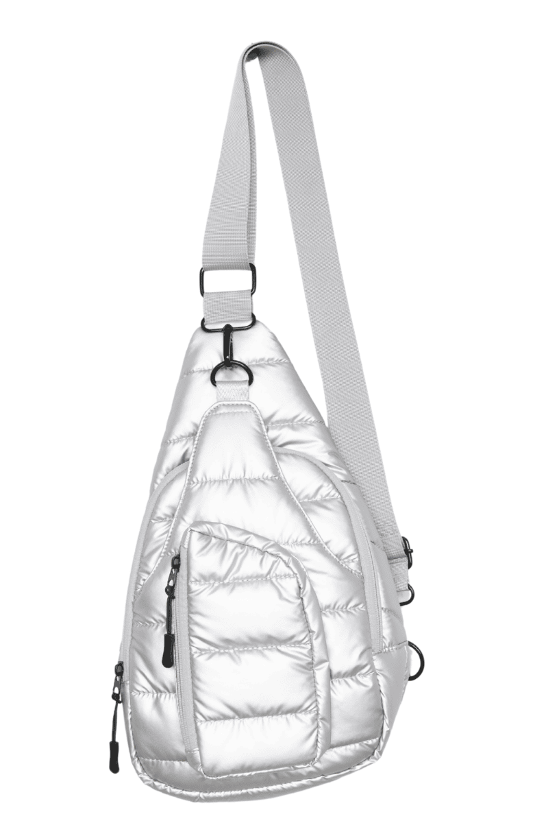 Silver Crossbody Wholesale Metallic Sling Bag