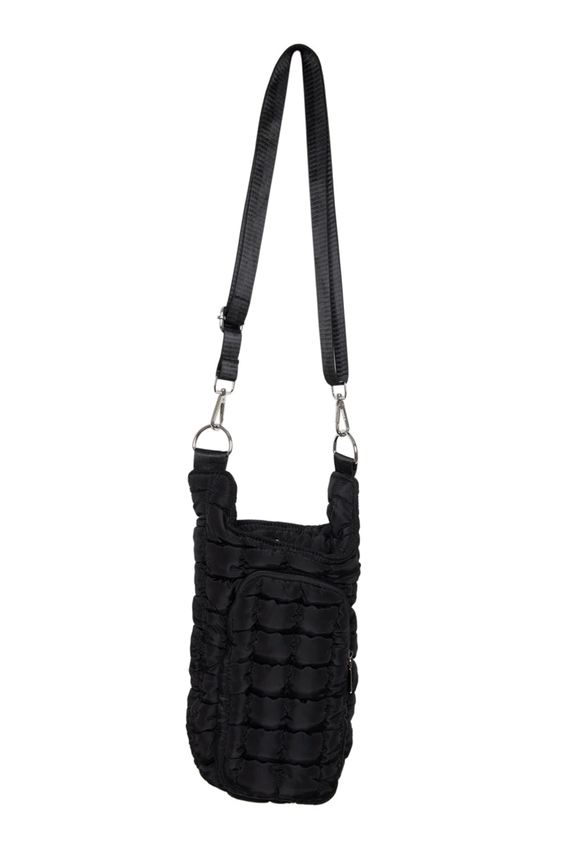 Black Quilted Wholesale Water Bottle Holder