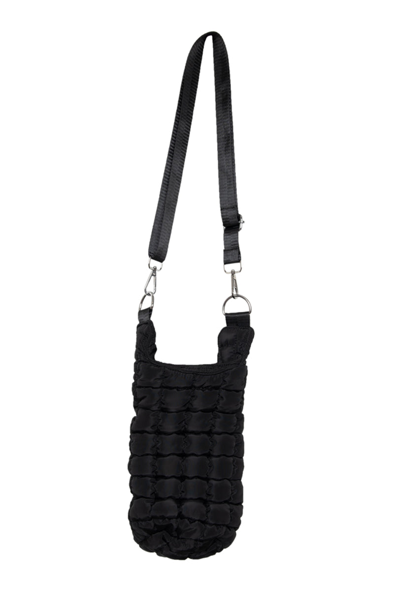 Black Quilted Wholesale Water Bottle Holder