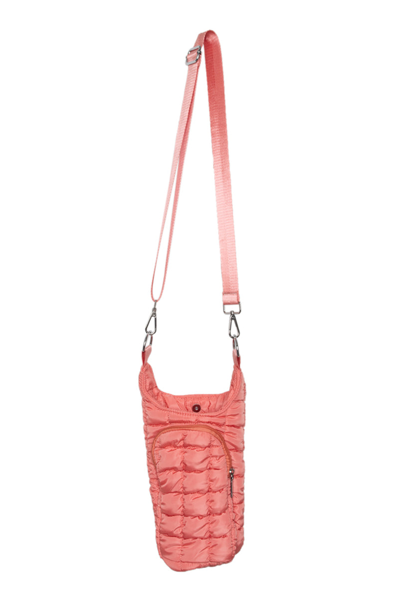 Coral Quilted Water Bottle Wholesale Sling Bag