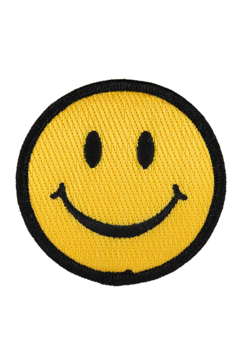 Yellow Happy Face Wholesale Hat Patch (SET OF 3)