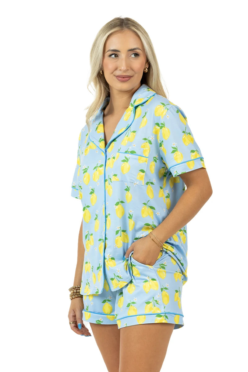 Zesty Lemons Wholesale Matching Pajama Sets