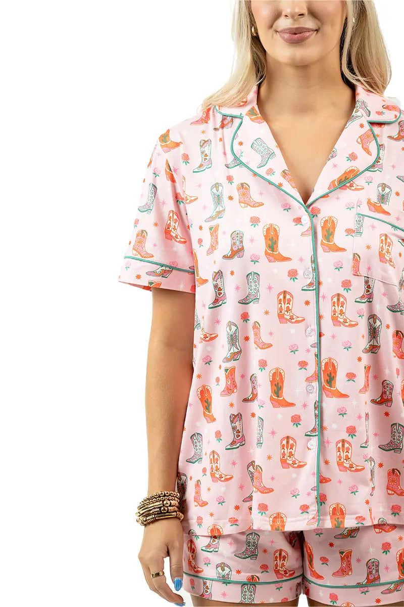 Boots & Roses Wholesale Women's Pajama Short Sets