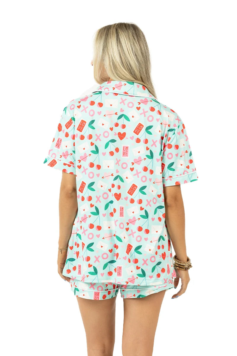 XO Cherries Wholesale Valentine's Pajamas Women