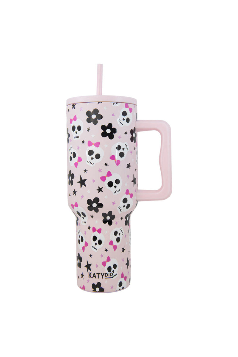 Skull Flower Bow Wholesale Stainless Steel Tumbler