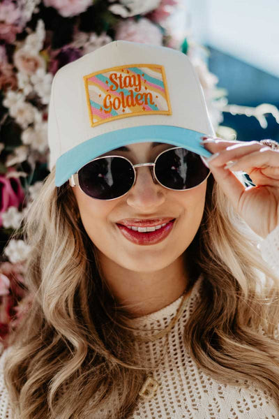 KATYDID Simply Blessed Baseball Cap - Stylish Women's Trucker Hat, Black, One Size