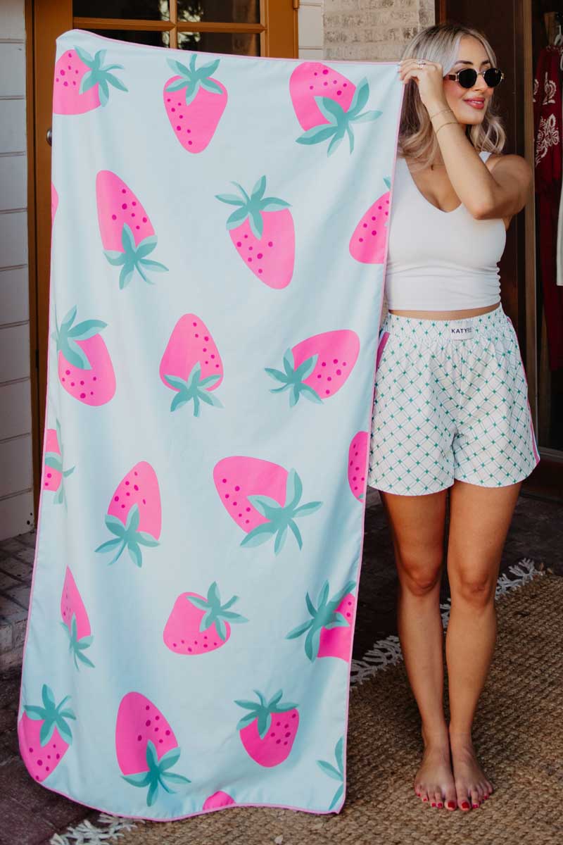 Subtle Strawberry Wholesale Reversible Quick Dry Towel