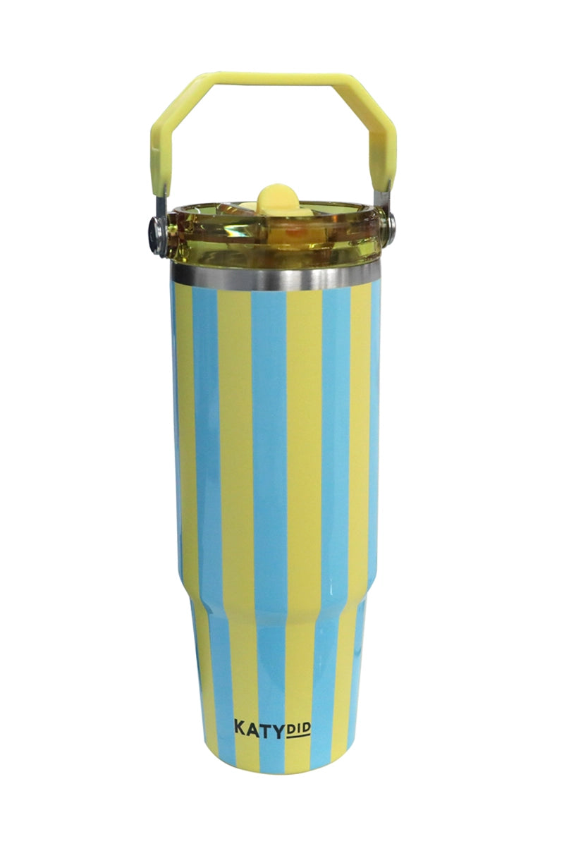 Cabana Tumbler (Yellow and Aqua) Wholesale 30 Oz