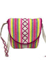 Crisscross and Striped Multicolored Wholesale Crossbody Shoulder Bag