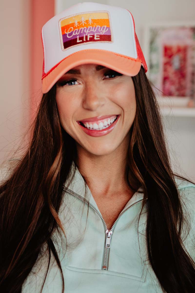 Camping LIFE Patch Mesh Trucker Hats Wholesale