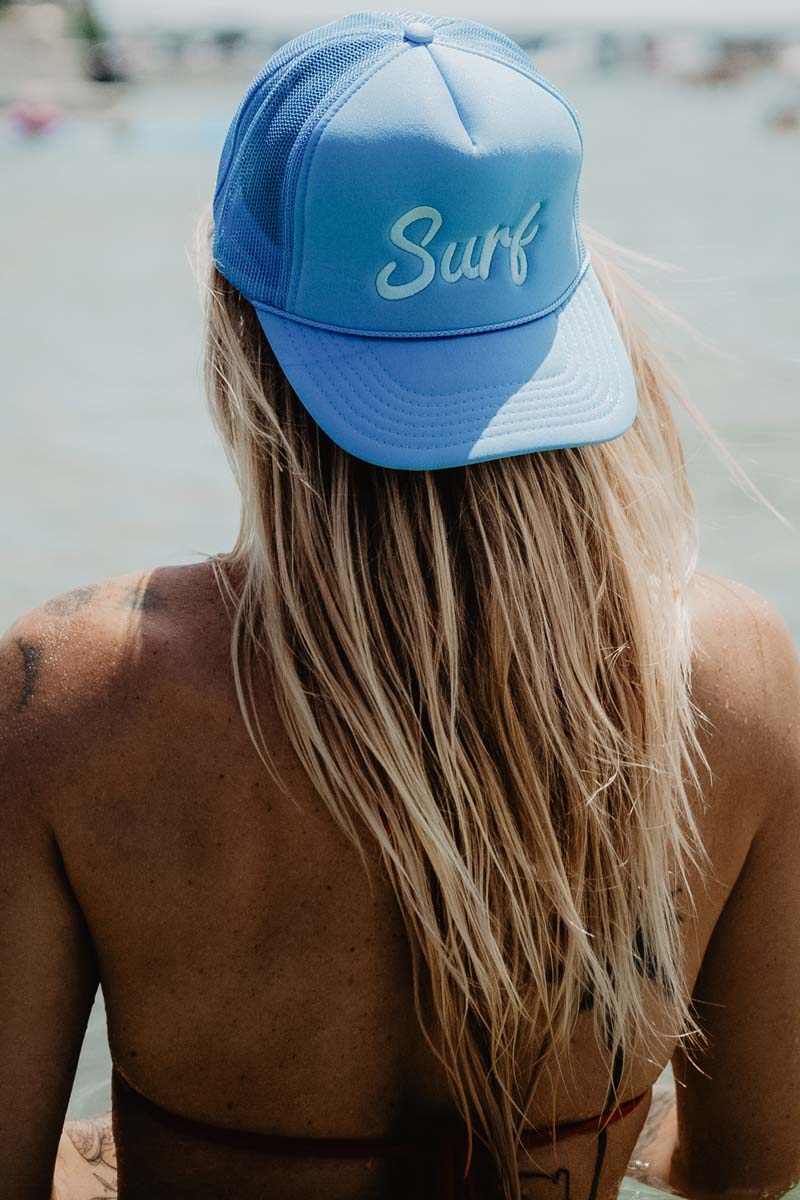 Surf Cursive Foam Trucker Cap