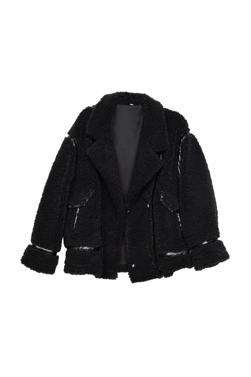 Black Sherpa Wholesale Jacket Women
