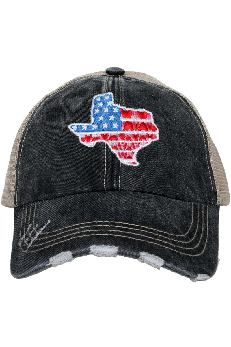 Texas Shape Flag Wholesale Trucker Hats