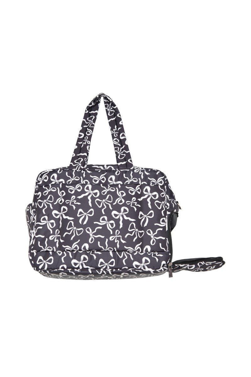 Black & White Bows Wholesale Weekender Bag
