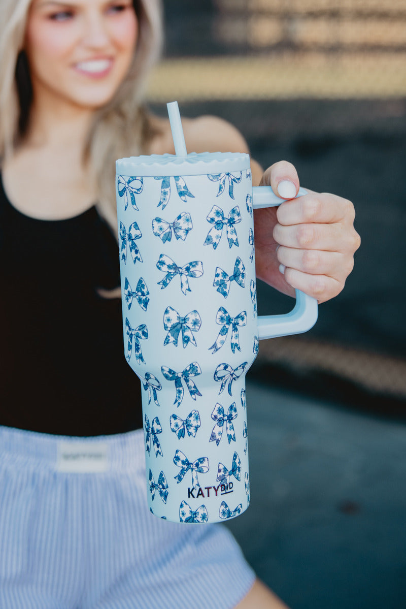Chinoiserie Coquette Bows Wholesale Drink Tumbler