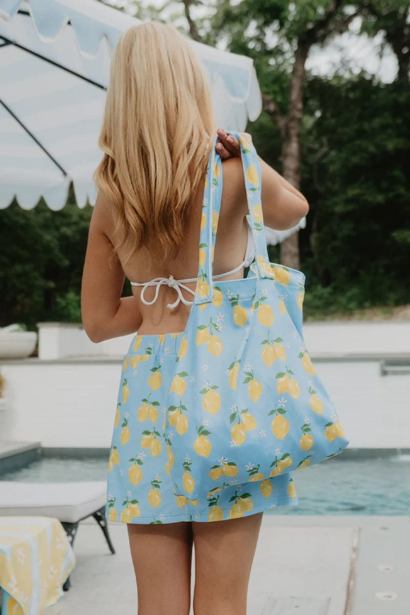 Lemons Wholesale Beach Tote | Lightweight Handbag | Katydid Wholesale