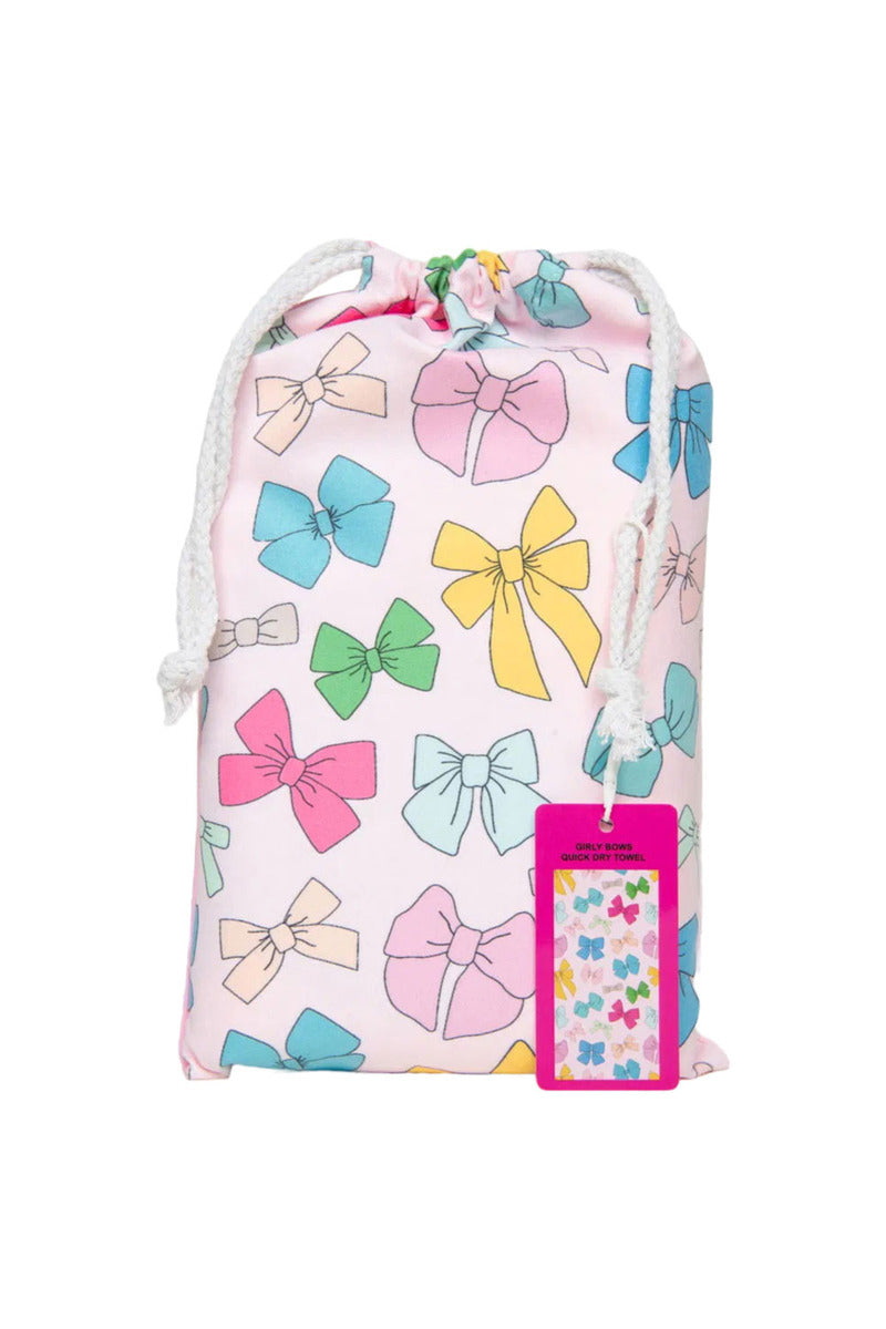 Girly Bows Reversible Quick Dry Towels