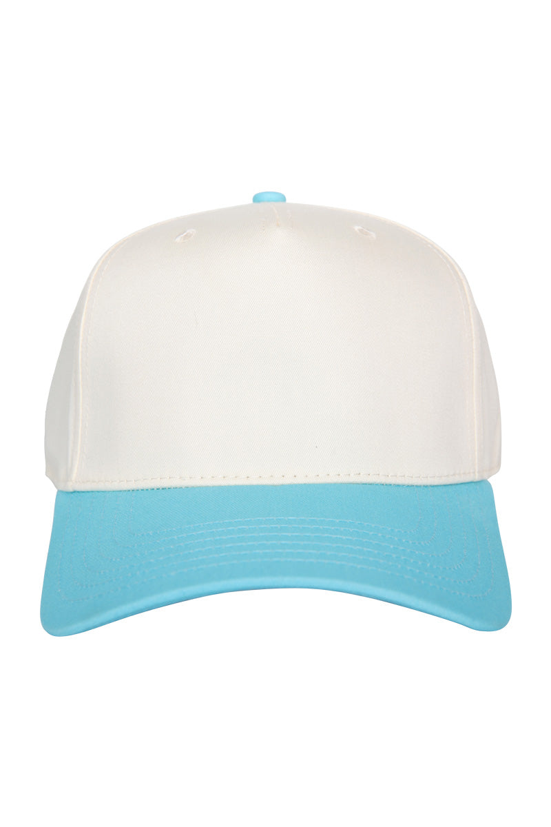 Aqua and Tan Wholesale Two-Toned Vintage Hat