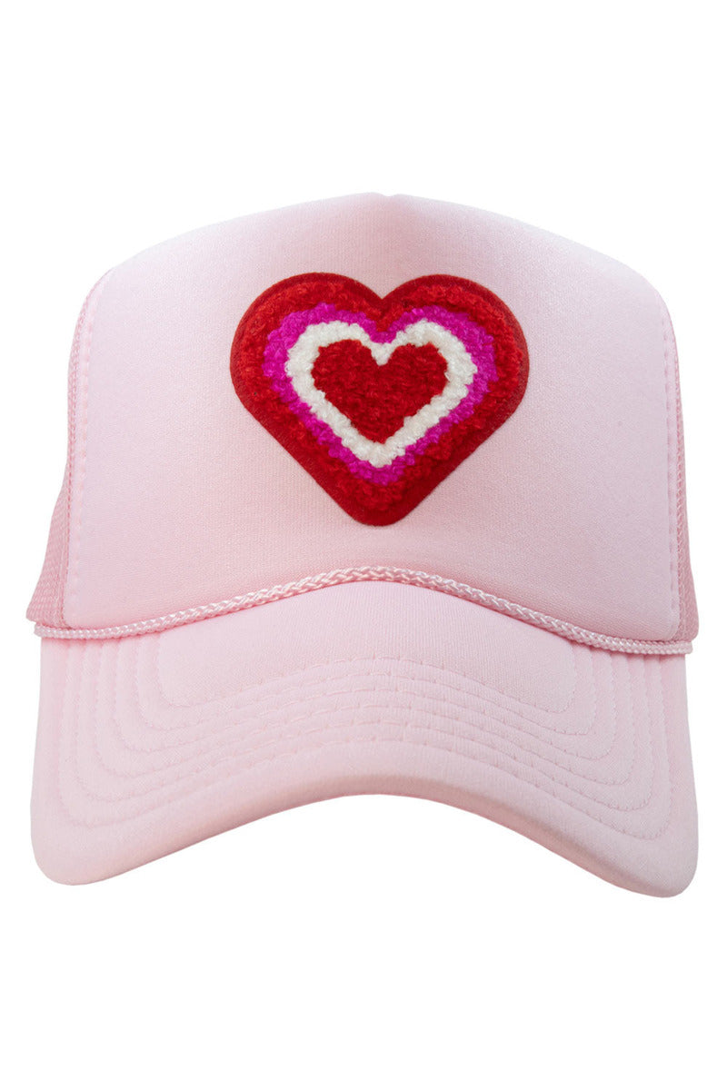Heart Stack Chenille Patch Wholesale Foam Trucker Hat