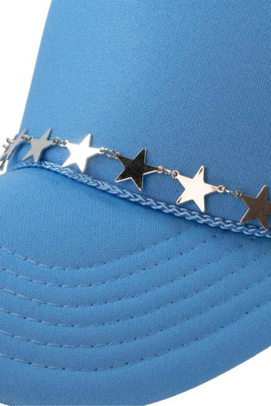 Silver Stars Wholesale Chain for Hats