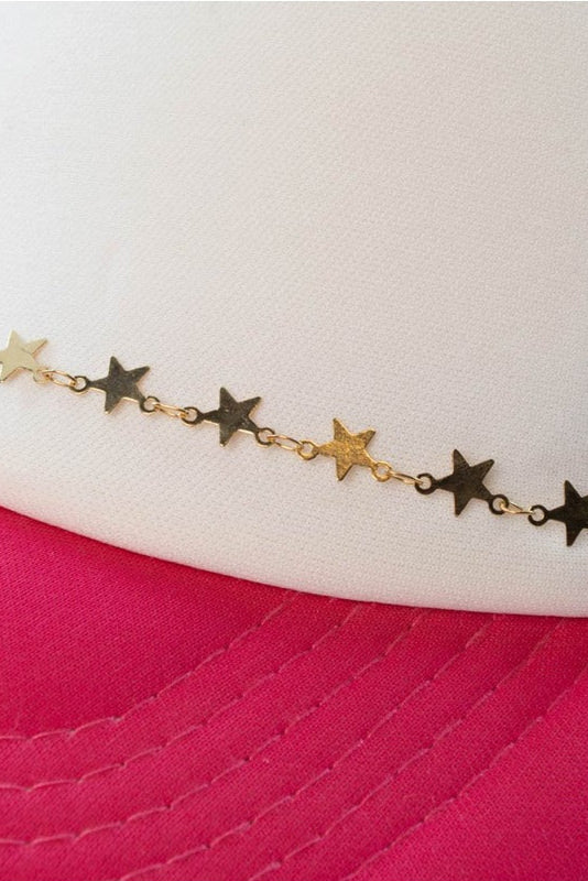 Mini Gold Stars Wholesale Hat Chain