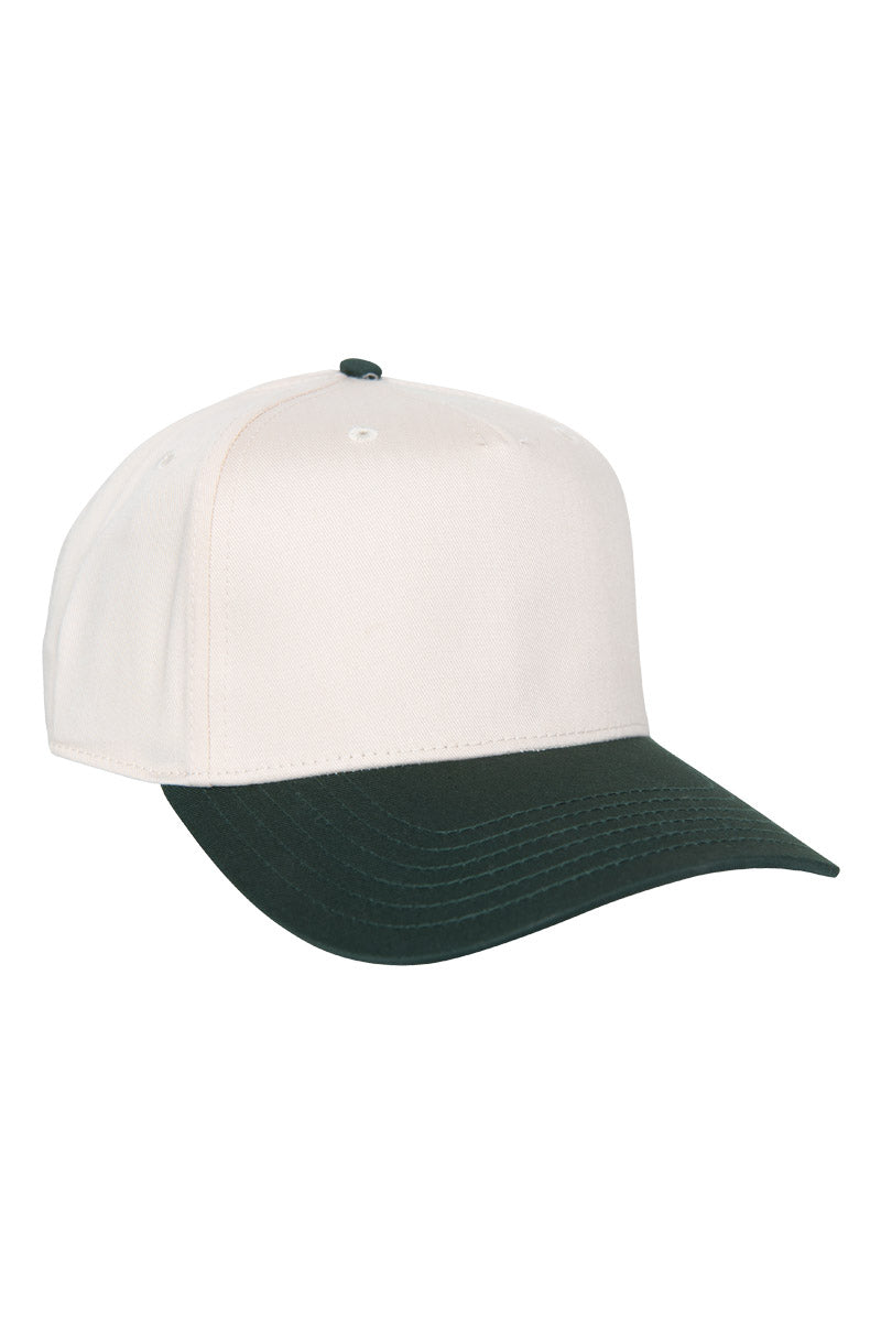 Dark Green and Tan Wholesale Two-Toned Vintage Hat